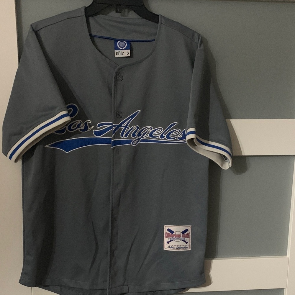 Gray Los Angeles Baseball Jersey